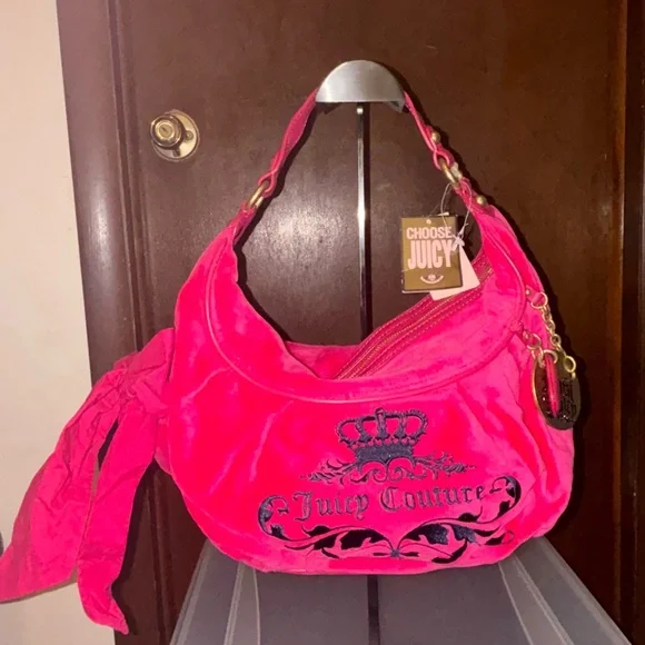 Juicy Couture Fuchsia Shoulder Bag, NWT - Picture 2 of 5